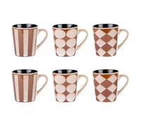 Table Passion – Coffret de 6 tasses Shelby 18 cl – Grès multicolore