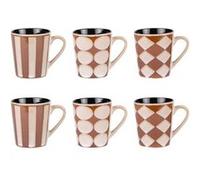 Coffret de 6 tasses Shelby 18 cl - Table Passion - Multicolore - Grès Multicolore G