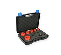 Coffret de 6 trépans HSS bi-métal spécial plombier 19 à 57mm - - 150497