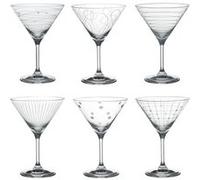 Coffret de 6 verres à cocktail Graphik 35 cl - Table Passion - Transparent / Cristal - Verre Cristallin Transparent G