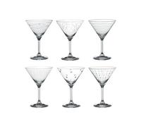 Coffret de 6 verres à cocktail Graphik 35 cl - - Transparent / Cristal - Verre Cristallin