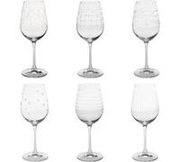 Coffret de 6 verres à pied Graphik 35 cl