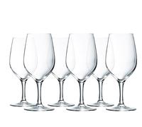 Coffret De 6 Verres À Vin Evidence Arc En Verre Sonore Transparent Cl 35