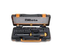 Coffret de 61 embouts pour visseuses avec 1 porte-embouts à bague de déverrouillage rapide BETA 008610978