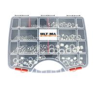 Coffret de 610 écrous nylstop acier zingué blanc COF903 ULTIMA AFBPACK30