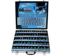 Leman Machine – Coffret de mèches de défonceuse 428.700.66 – 66 pièces – Carbure, queue 8 mm