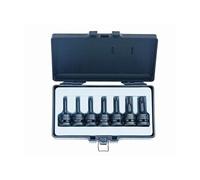 coffret de 7 douilles impact torx males a choc carre 1/2 -