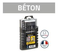 Coffret de 7 forets béton Booster-Plus SDS-Plus L110-160mm Ø5-6-8-10-12mm DIAGER
