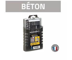 Coffret de 7 forets béton booster SDS plus - DIAGER - 1000U