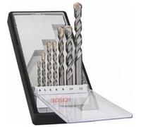 Coffret de 7 forets cylindriques à béton Robust Line Silver Percussion - BOSCH - 2607010545 Noir G