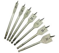 Coffret de 7 mèches à bois plates