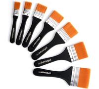 Coffret de 7 pinceaux plats pour peinture acrylique et à l'huile