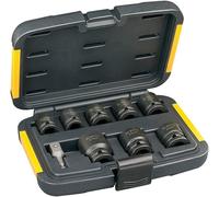 Coffret de 8 douilles à choc + Adaptateur 1/4 hexagonal vers 1/2" carré - DEWALT - DT7507-QZ"