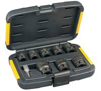 Coffret de 8 douilles à choc + Adaptateur 1/4' hexagonal vers 1/2' carré - DEWALT - DT7507-QZ