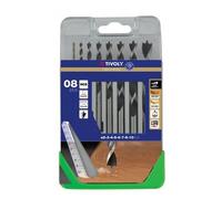 Coffret de 8 forets bois gradués - 3 pointes - Ø 2 à 10 mm TIVOLY
