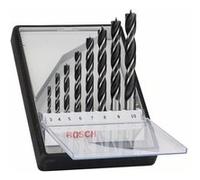 Bosch Mèches hélicoïdales à bois Bosch Robust Line, set de 8 pièces 3, 4, 5, 6, 7, 8, 9, 10 mm Quantité:1