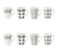 Coffret de 8 tasses Palawan 9 cl - Table Passion - Blanc - Porcelaine Blanc G