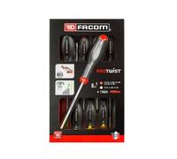 Coffret de 8 Tournevis Protwist - FACOM - AT.8PB - Fente/Prozidriv/Phillips - Gris