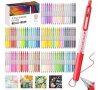 Coffret de 90 marqueurs à peinture acrylique, pointe fine de 0,7 mm