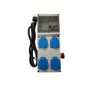Coffret de chantier mono 250V 4 prises + arrêt d'urgence NF CEBA CM4A