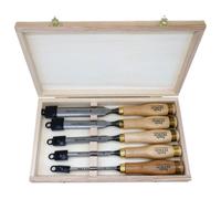 Coffret de cinq ciseaux à bois pour sculpteur 111T EMILE PEYRON