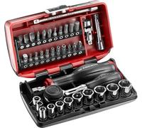 Coffret de liquet manche rotatif avec douilles 1/4" FACOM R.360NANOPB 6 pans (38 pièces)