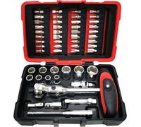 Coffret de clés à douille et d'embouts KS TOOLS Ultimate - 1/4" - 52 pièces - 922.0651