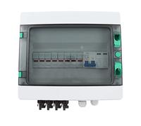 Coffret de combinaison solaire photovoltaïque à 4 chaînes, étanche IP67, avec parafoudre, fusible 15 A et disjoncteur CC 63 A, pour système solaire connecté ou hors réseau.