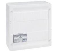 Legrand Coffret multimédia basique 413219 - équipé pré-câblé 8 prises RJ45