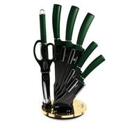 Coffret de Couteaux Berlinger Haus BH-2563 en Émeraude avec Support en Acrylique