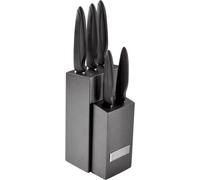 Coffret de couteaux Judge-Sabatier IP avec support, acier au carbone, 9,5 x 12 x 36 cm, noir/argent