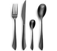 Amefa - Service de couverts OttoSimon Instinct - Acier inox 18/0, finition PVD - Noir 16 pièces