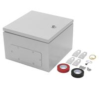 Coffret de dérivation électrique d'extérieur - Coffret de dérivation mural - Indice de protection IP65 (étanche à l'eau et à la poussière) - Résistance aux chocs IK08 - Acier laminé à froid galvanisé 