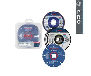Coffret de disques à tronçonner et plateau à lamelle Ø125mm BOSCH