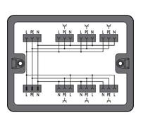 Coffret de distribution 230 V - Installation du bornier de distribution 899-631/104-000 | WAGO | 899-631/104-000 | Distributeur compact installation