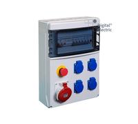 Coffret de distribution 4PC Nf/1PC 3P+N+T 16A + AU - Digital electric 31322