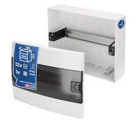 Coffret de Distribution Apparent 1 Rangée pour 12 Modules 110x285x223 mm IP40 - Blanc Boîtier Électrique en ABS - Coffret Électrique pour Installations Intérieures - Horoz Electric