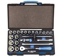 Coffret de douilles 1/2 - 6 pans 23 pcs KING TONY 4523MREtaille G