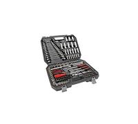 Coffret de douilles 1/4, 3/8, 1/2 Mallette multi-outils de 215 pièces Chrome Vanadium HobbyTech