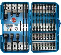 Coffret de douilles 1/4" avec embouts impact 42 pièces Leman