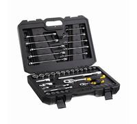 Coffret de douilles ¼’’ + ½’’ + clés mixtes - jeu de 41 pcs - STANLEY - STMT82832-1