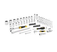 Coffret de douilles 1/4"" et 1/2"" STANLEY - STMT82831-1 avec cliquet et rallonges - Jeu de 72 pièces