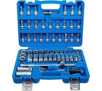 Coffret de Douilles 10 mm (3/8) - 61 pcs en Pouces - Acier Résistant et Précis, Pro - D-Work