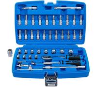 Coffret de Douilles 6,3 mm (1/4) 46 pcs - Acier, Résistant et Complet - Pro - D-Work