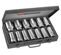 Coffret de douilles 6 pans 3/4'' longues métriques 12 pièces - FACOM - K.405E