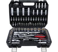 Coffret de Douilles 94 pcs 6,3 mm (1/4) et 12,5 mm (1/2) - Acier Résistant - Polyvalence et Durabilité - D-Work