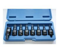 Coffret de douilles à choc Ribe 8 pièces, M4-M14, 1/2 pouce, Cr-Mo