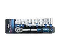 Coffret de douilles à cliquet 1/2" - 12 pièces, qualité industrielle Superlock