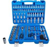 Coffret de Douilles à Profil Ondulé 150 pcs - 6,3 mm (1/4) 12,5 mm (1/2) - Acier Résistant - Polyvalence et Précision - D-Work