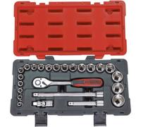 Coffret de douilles, cliquets et accessoires - ULTIMATE 1/2'' 24 pièces - KS TOOLS - 922.0623
